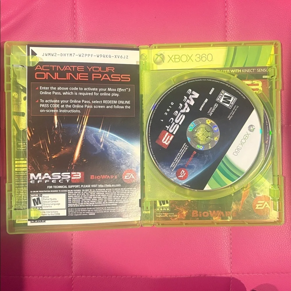 Mass 3 Effect XBOX360 Complete CIB Tested